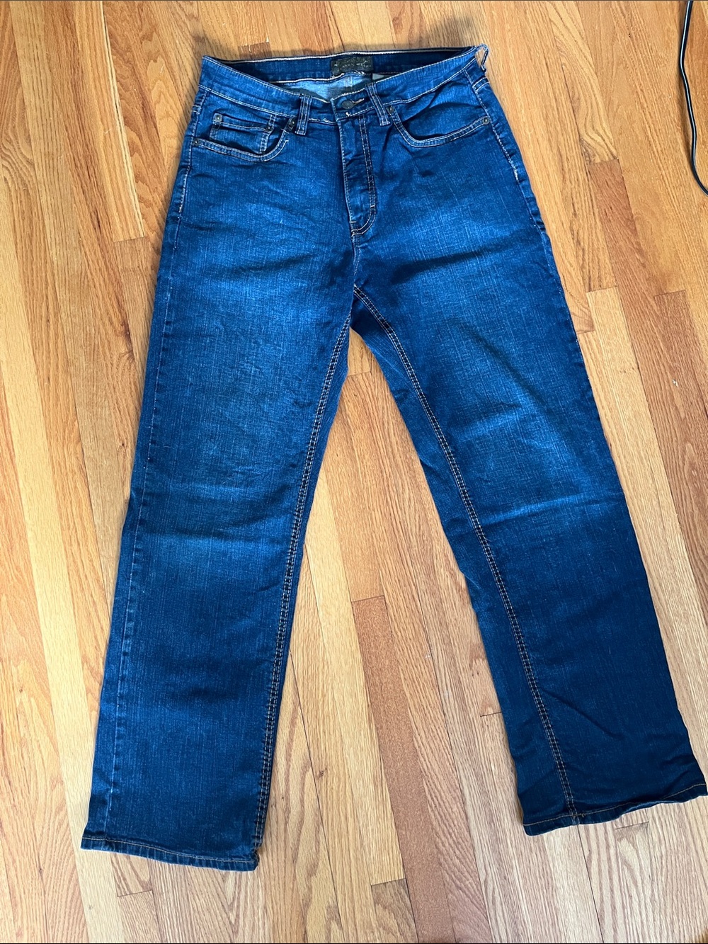 Men's Relaxed Fit Dark Blue Jeans - size 32